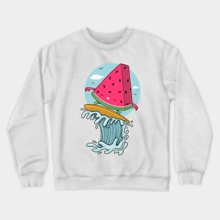 WATERMELON SURFER Crewneck Sweatshirt